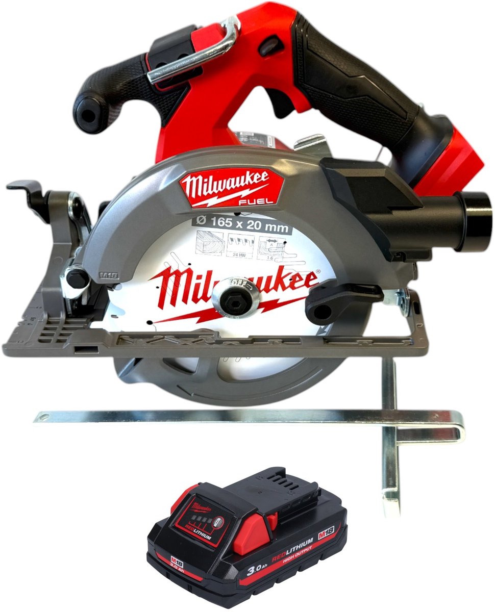 Milwaukee M18 FCS552-301 accu-handcirkelzaag 18 V 165 mm borstelloos + 1x accu 3,0 Ah - zonder oplader