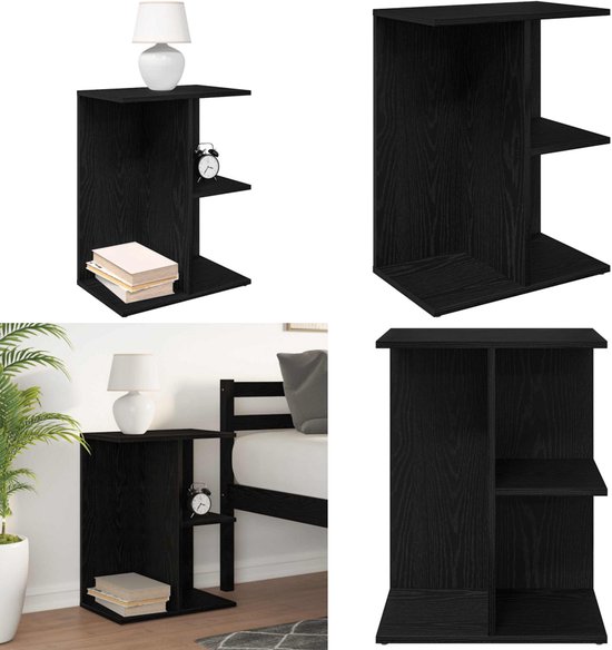 vidaXL Nachtkastjes 2 st met lade 20x36x60 cm wit