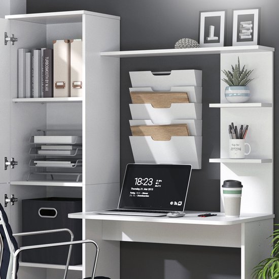 Vicco Bureau Tessa, Wit, 122,9 x 52 cm