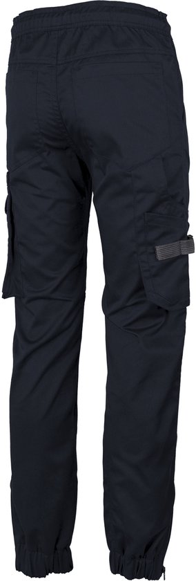 Pantalon de travail TMG KULT WORKER pour homme, bleu marine - Design ergonomique - Ceinture élastiquée - Plusieurs poches