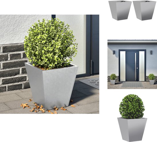 VidaXL Plantenbakken verhoogd 2 st 30x30x30 cm massief vurenhout kopen