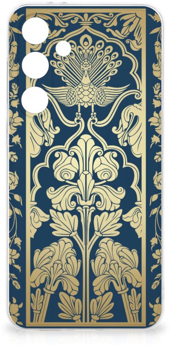 Samsung Galaxy S24 FE TPU Case Beige Flowers