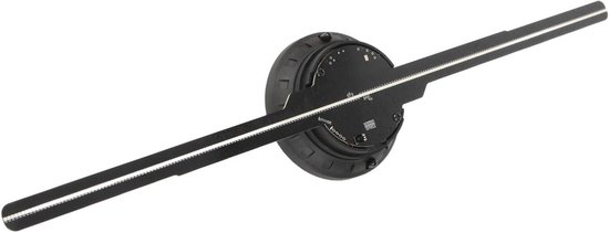 3D-hologramventilator, 224 LED's, Stereoscopische Luchtbeeldvorming, 3D Holografische Reclamemachine, Roterende Ophanging, 3D-reclamedisplay voor Holofan-projector met Blote Oog voor Kerstvakantie(EU