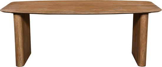Giga Meubel Eettafel Dai - Deens Ovaal - Naturel - Mangohout - 200cm