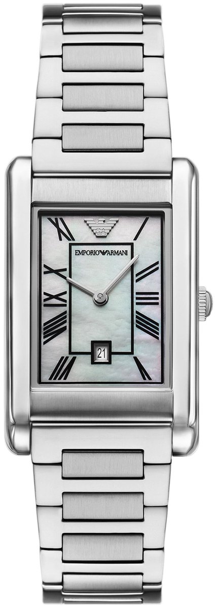 Emporio Armani Gino AR11664 Horloge - Staal - Zilverkleurig - Ø 31 mm