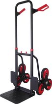 BRASQ Steekwagen Trap - Staal - 120KG Draagvermogen - Transportkar - Transporthulp - Opvouwbaar - Trapsteekwagen