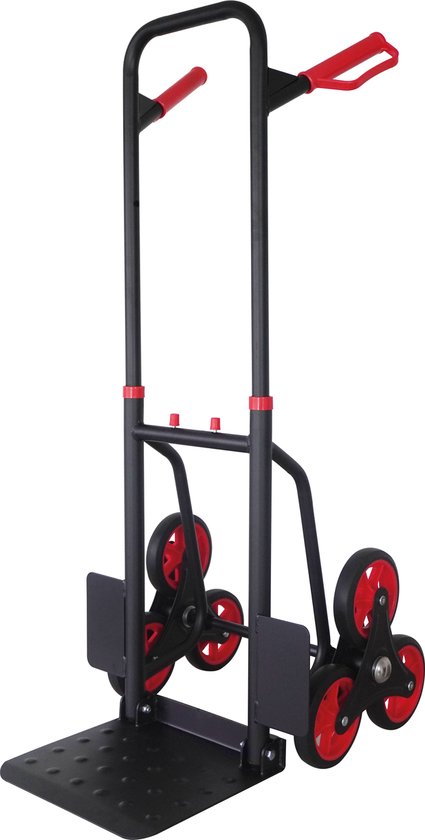 BricoLoco Steekwagen, inklapbaar, met wielen, transportwagen, 2-in-1 platform, draagvermogen 200 kg, industrie, opslag, kantoor, verhuizing, zware pakketten, kisten BricoLoco Steekwagen, inklapbaar, met wielen, transportwagen, 2-in-1 platform, draagvermogen 200 kg, industrie, opslag, kantoor, verhuizing, zware pakketten, kisten