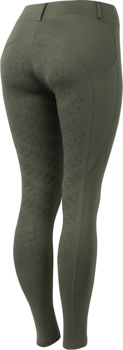 Horze Dea fullgrip rijlegging, dames, Beetle green, 34