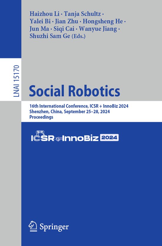 Lecture Notes in Computer Science15170- Social Robotics - cover