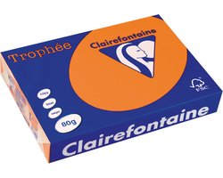Clairefontaine Trophée gekleurd papier, A4, 80 g, 500 vel, oranje