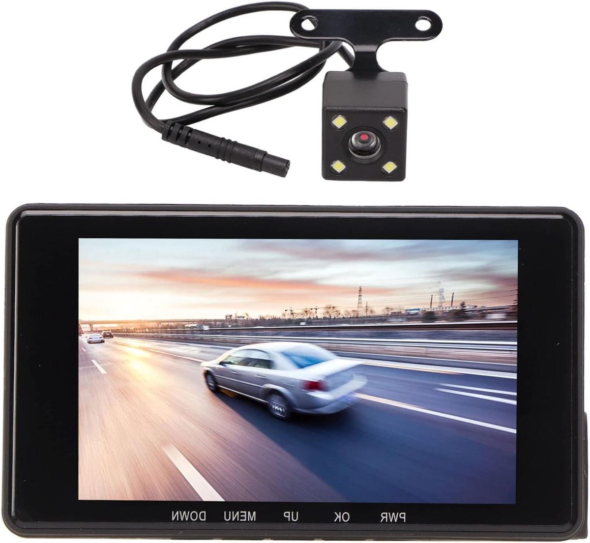 Dash Camera DVR 3 Camera - 4 Inch IPS Touchscreen - 170 Graden - Nachtzicht - Parkeermodus .