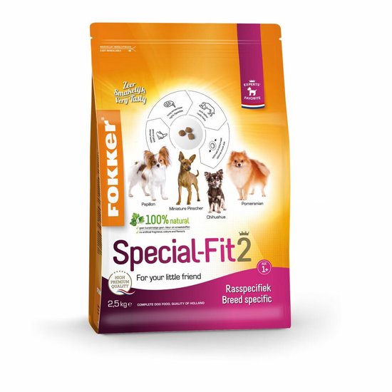Fokker Special-Fit 2 Hondenvoer Kip - 3 x 2,5 kg - Voordeelverpakking