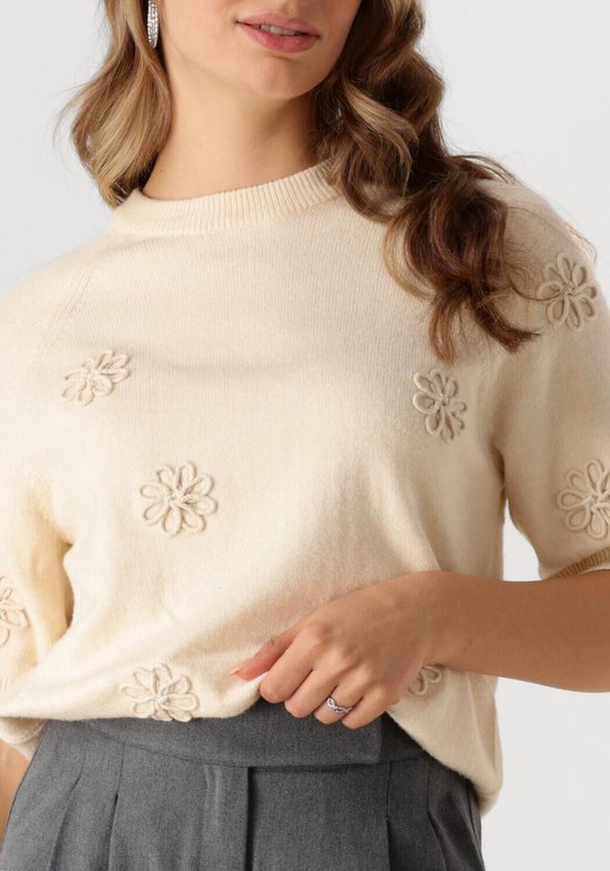 Object Objlaney Rubin Ss Pullover E Div Pulls et Gilets Femme - Pull - Sweat à capuche - Cardigan - Beige - Taille XL