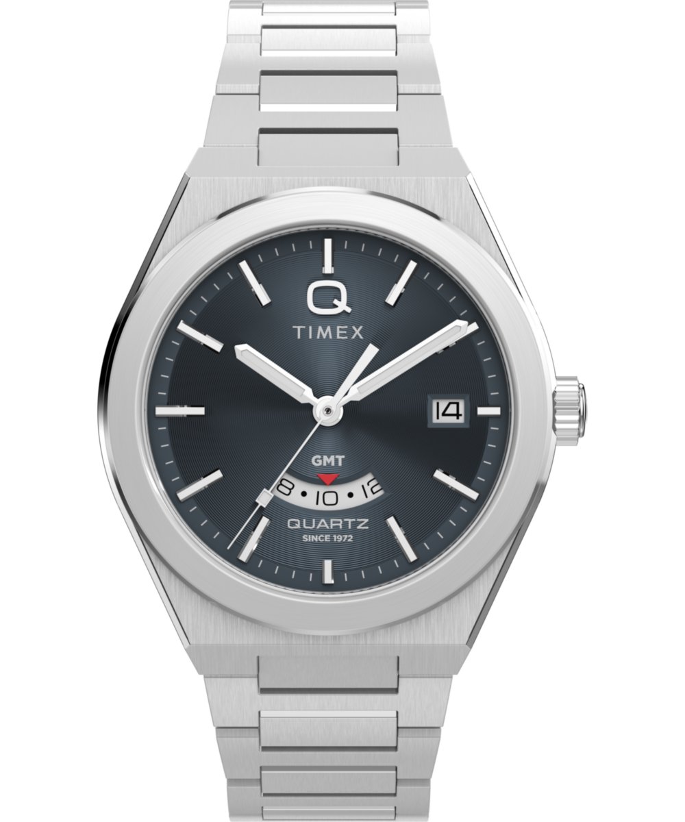 Timex Q Timex TW2Y12100 Horloge - Staal - Zilverkleurig - Ø 39 mm