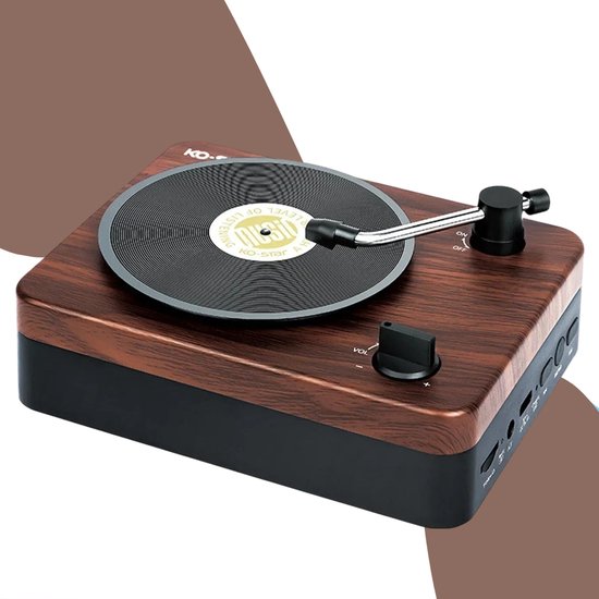 PUSOKEI Draagbare cd-speler met Bluetooth, vintage cd-muziekspeler, retro grammofoon, geïntegreerde hifi-luidspreker, USB-ondersteuning, AUX-ingang, woondecoratie (hemelsblauw