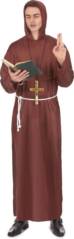 LUCIDA - Bruin monniken kostuum voor mannen | bol.com