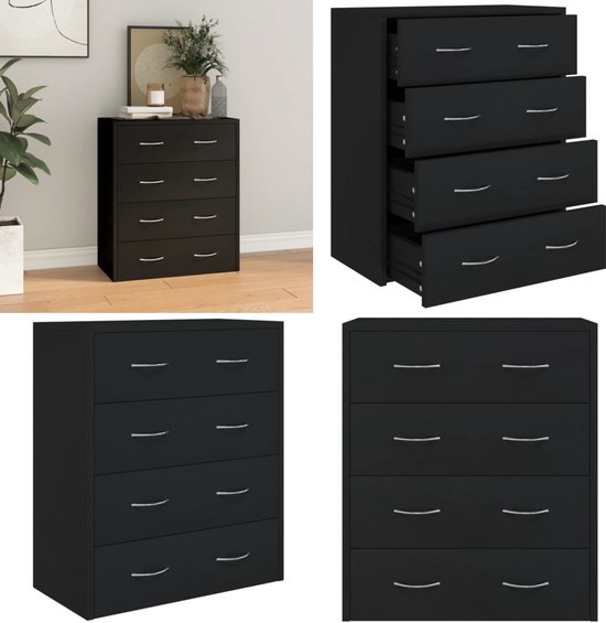 vidaXL Dressoir 60x35x76 cm bewerkt hout bruin eikenkleur, kast, opbergkast, bijzetkast, wandkast, houten kast, opslagkast, kasten, wandkasten