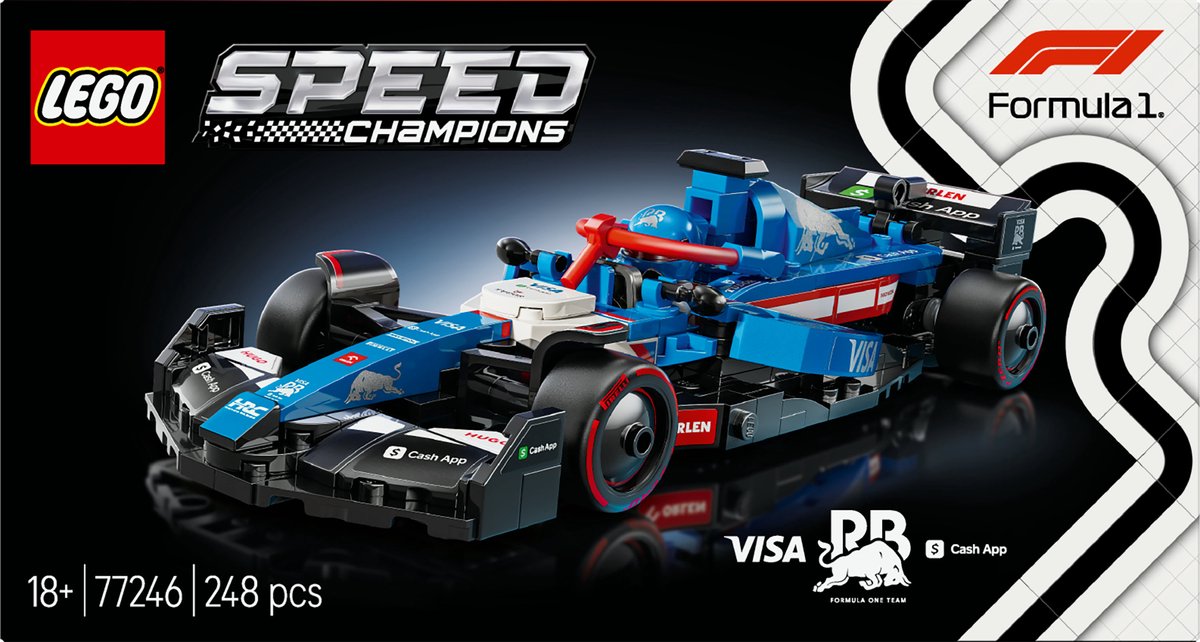 LEGO Speed Champions Visa Cash App RB VCARB 01 F1 racewagen Set - 77246 — afbeelding 14