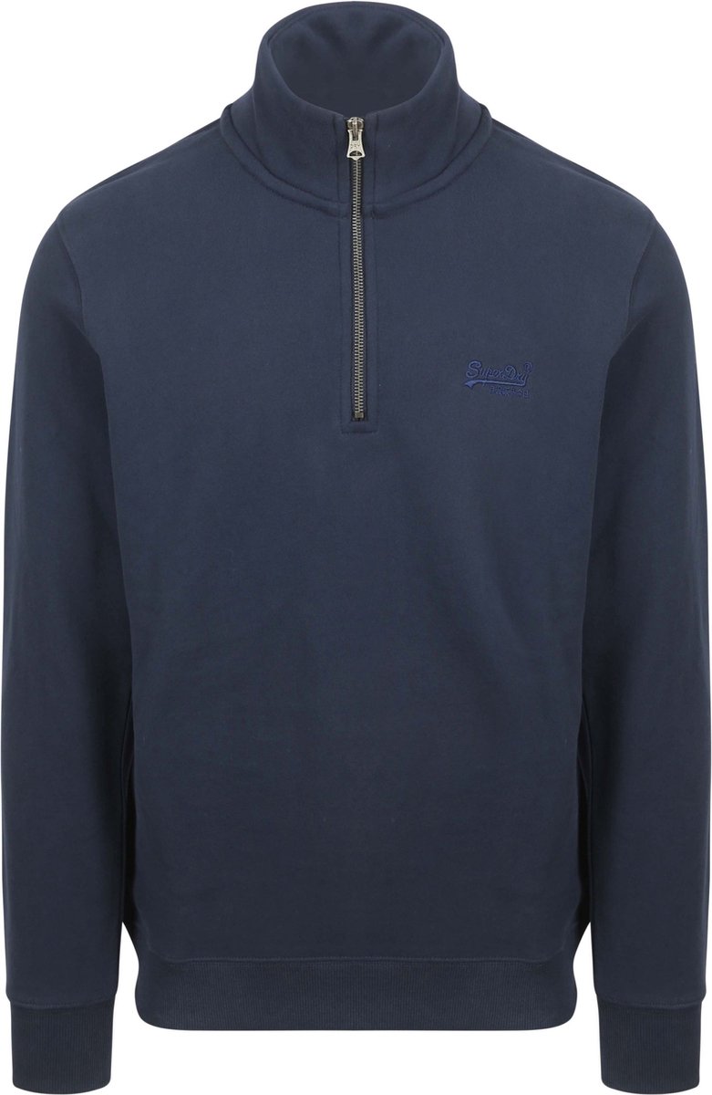 Superdry ESSENTIAL LOGO HENLEY Heren Trui Blauw