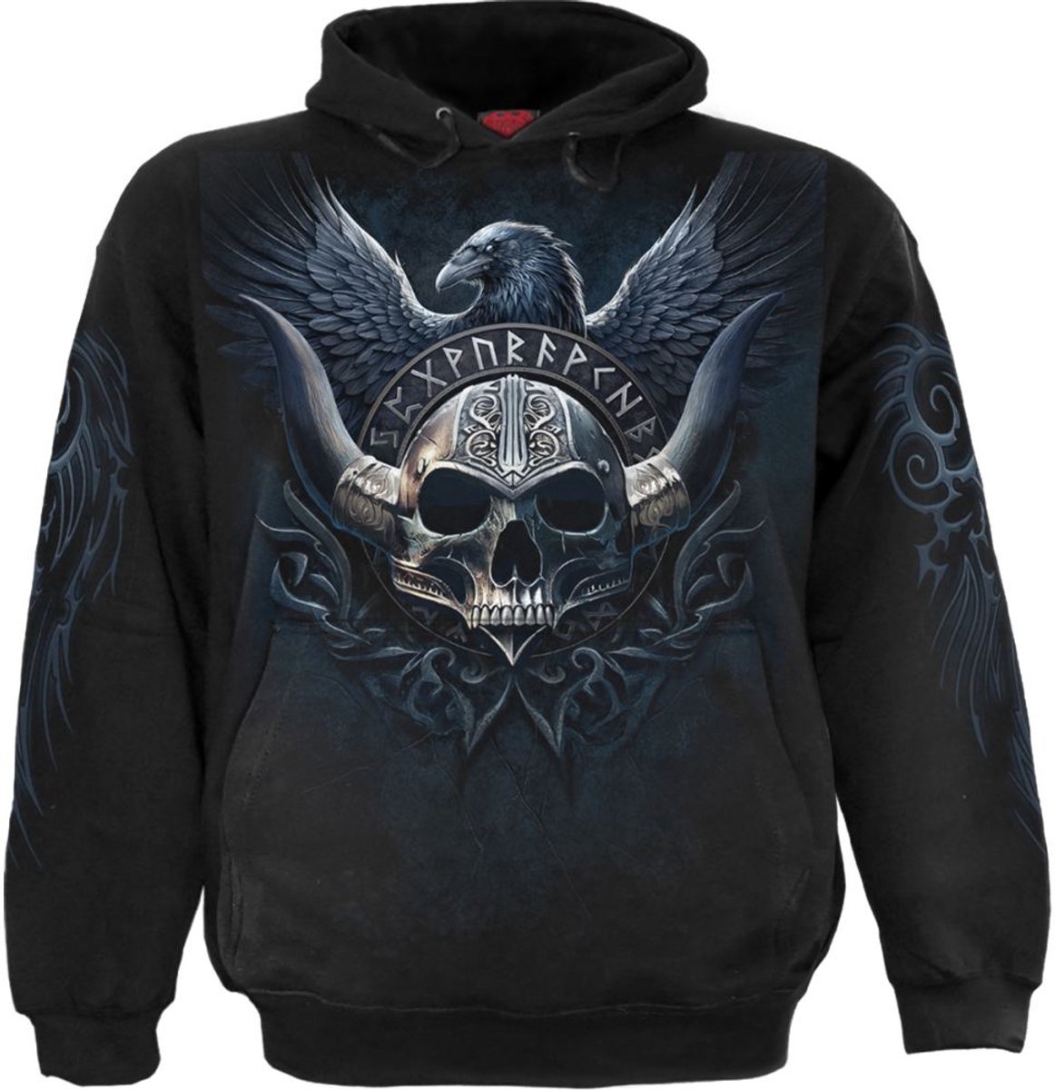 Spiral - Odin'S Warrior Hoodie/trui - S - Zwart