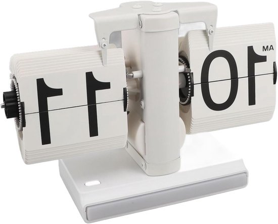 Mechanische Flip Desk Clock Retro Flip Dwn Klok Met Interne Gear Operated Voor Home Office Dcor
