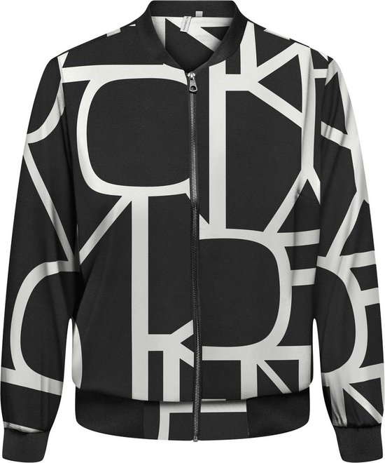 Blouson Bomber Femme CARMAKOMA CARLUX LIFE LS BOMBER JACKET NOOS - Noir Maritime Great Logo