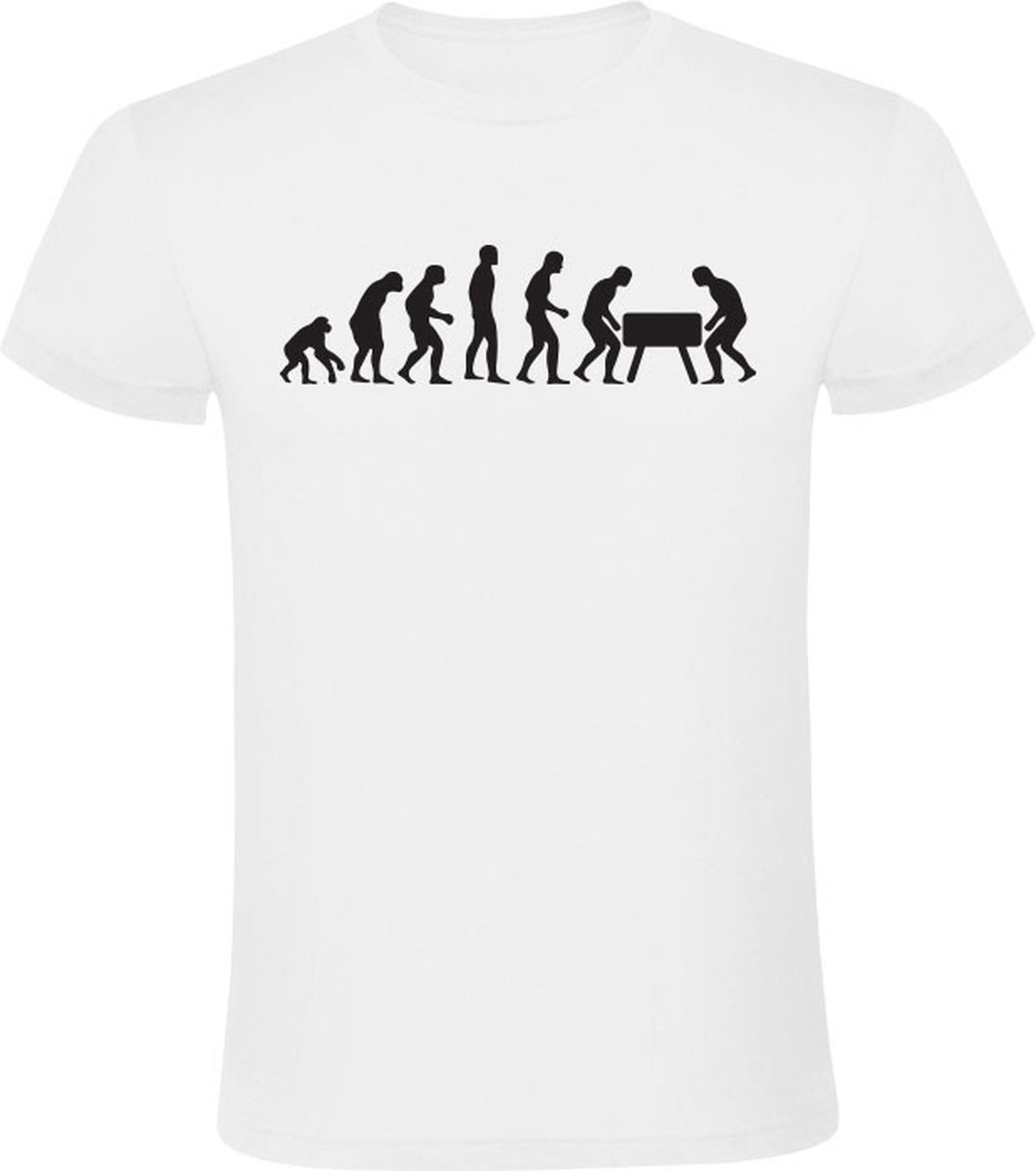 Evolution Tafelvoetbal Heren T-shirt - game - spel - evolutie - shirt