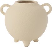 J-Line vase Cruche Rond - pierre - beige - Ø 16.5 cm