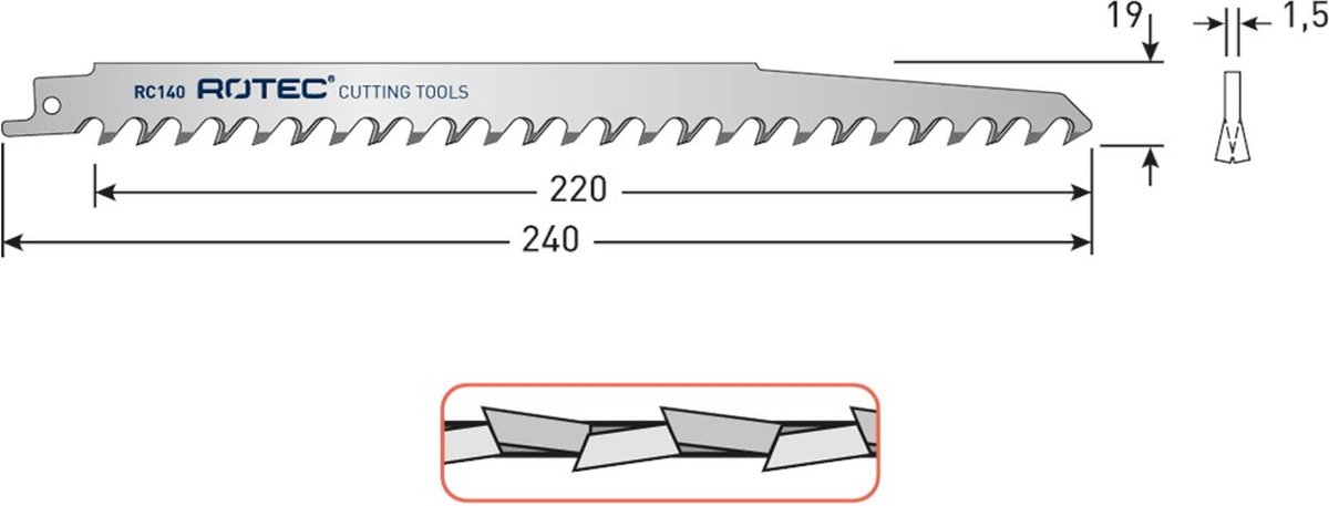 Reciprozagen RC140 / 1542K (VPE 5 stuks) - 5250140