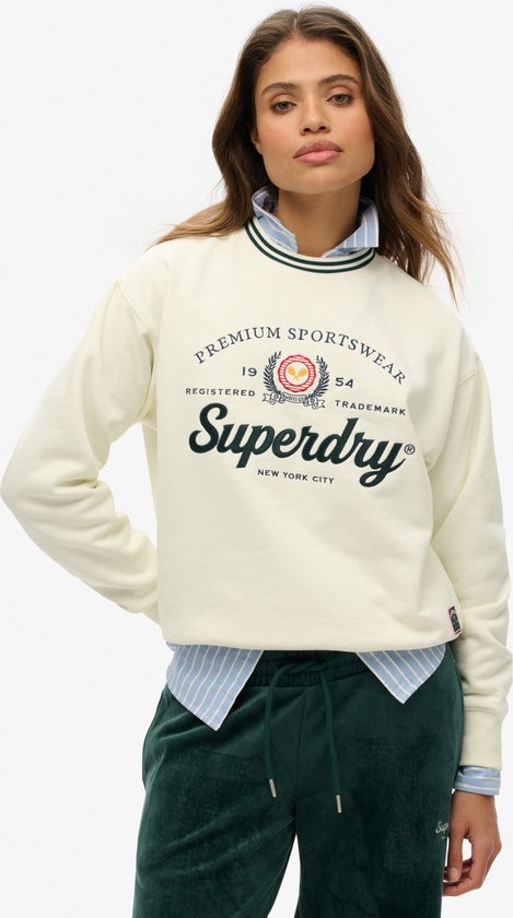Pull femme Superdry COUNTRY CLUB LOOSE CREW