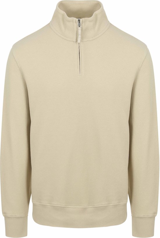 Gant - Pull Demi- Zip Ecru - Homme - Taille L - Coupe Regular
