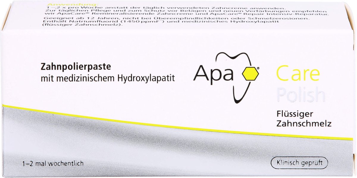 ApaCare Polish - Polijstpasta - Voor tanden - Verwijdert verkleuringen - 20 ml