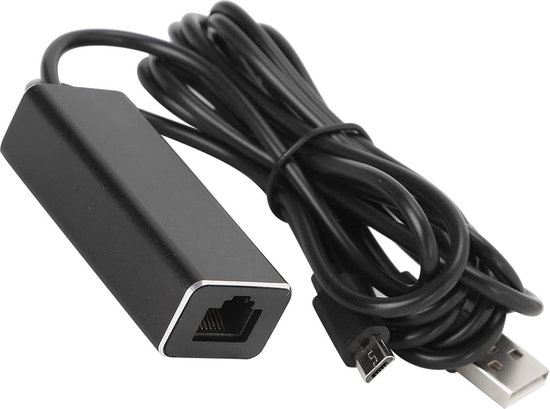 Cpu Stick Rj45 Micro-USB Naar RJ45 Ethernet-adapter 10/100 Mbps met USB-voedingskabel ...