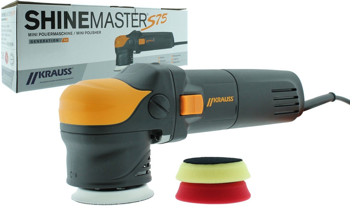 KRAUSS S75 Mini Excentrische Polijstmachine 75mm 750 Watt