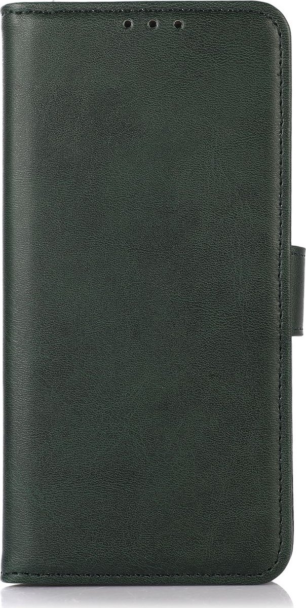 Mobigear Telefoonhoesje geschikt voor Samsung Galaxy A56 Hoesje | Mobigear Wallet Bookcase Portemonnee | Pasjeshouder voor 3 Pasjes | Telefoonhoesje voor Pinpas / OV Kaart / Rijbewijs - Groen