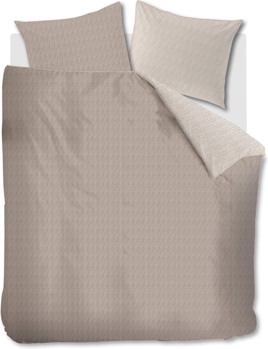 Riviera Maison Twisted dekbedovertrek - Tweepersoons - 200x200/220 - Zand