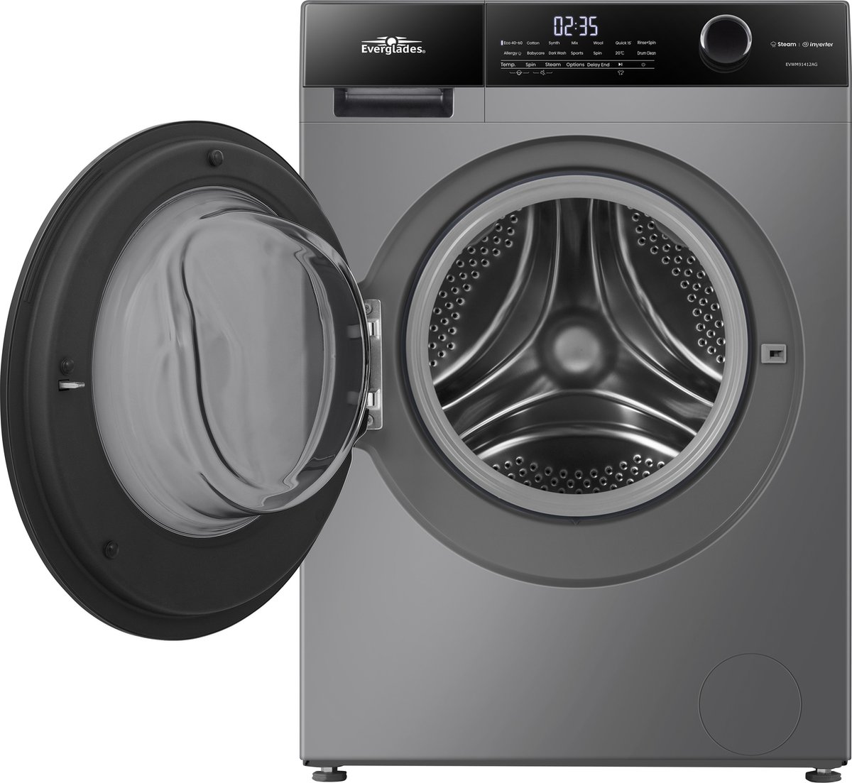 Everglades EVWM91412AG Zuinige Wasmachine - A Klasse - Zeer Stil 72dB thumbnail 6