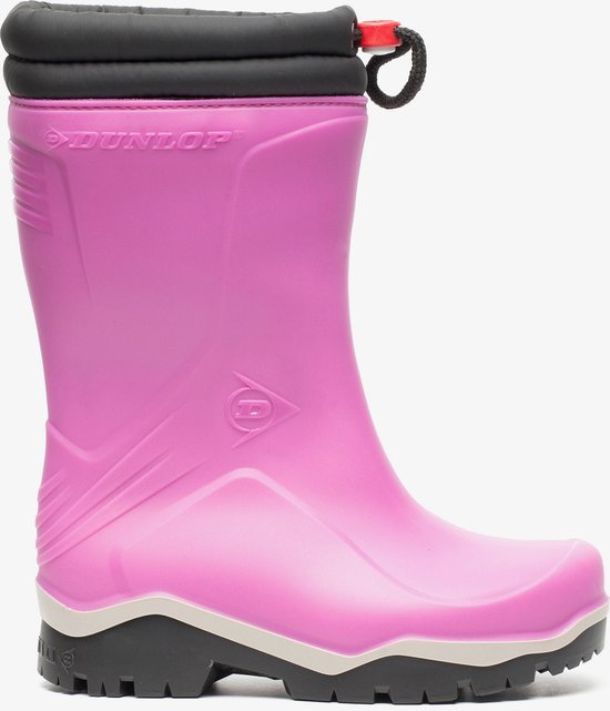 DUNLOP Protective Footwear Kids Blizzard, gevoerde rubberlaarzen voor kinderen, zwart., 39 EU