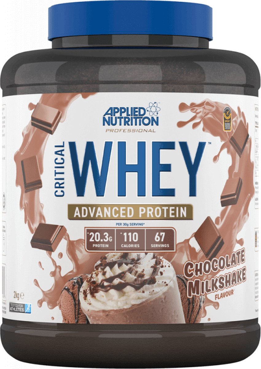 Goedkoopste Protein Poeder - Critical Whey - 2000 g - Applied Nutrition - 2000 g Chocolade