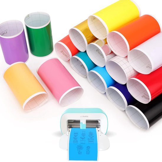Cricut Value Vinyl 30,5 Cm X 3 M, Zelfklevend Permanent Voor Alle Snijmachines Glanzend Zwart 2849005968