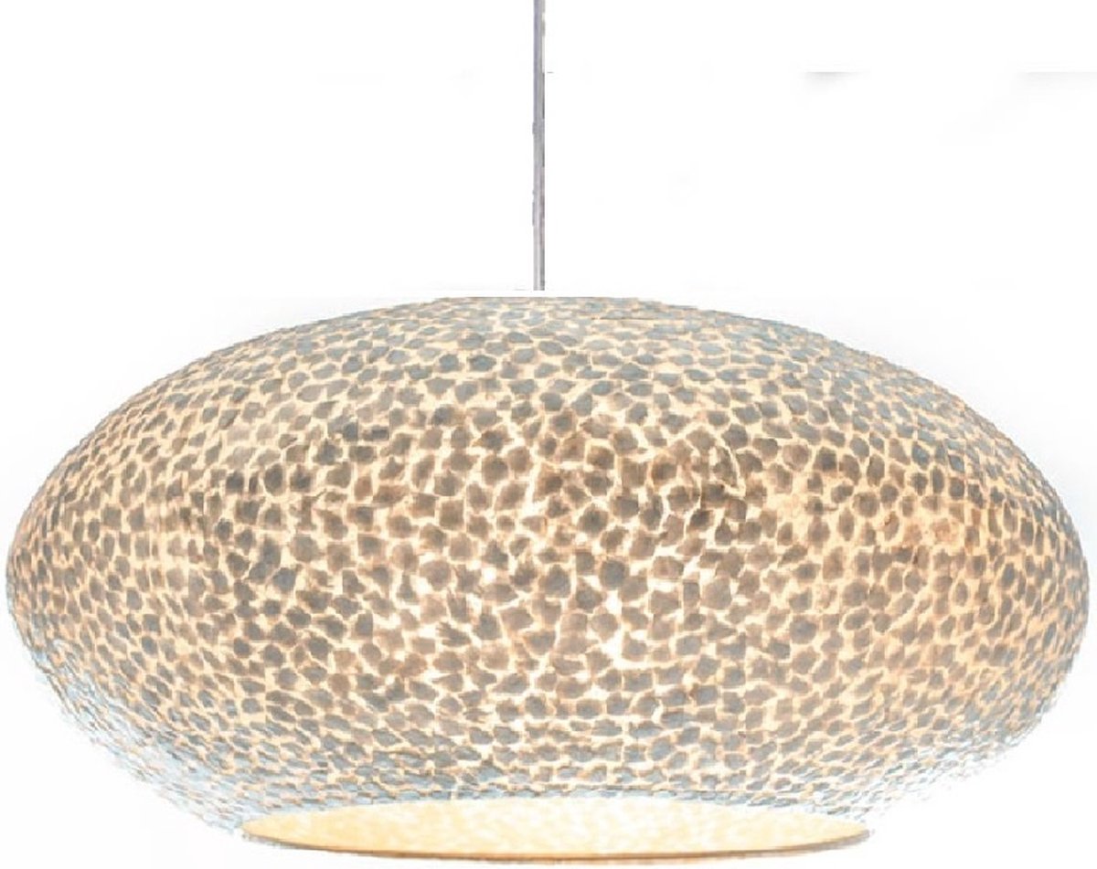 Hanglamp Wangi White UFO 2 Capriz Schelp Ø 60cm
