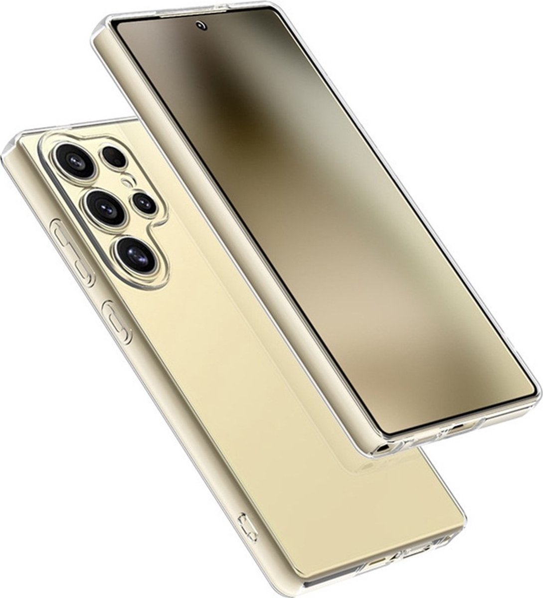 Lunso Geschikt voor Samsung Galaxy S25 Ultra - Backcover hoes - Transparant