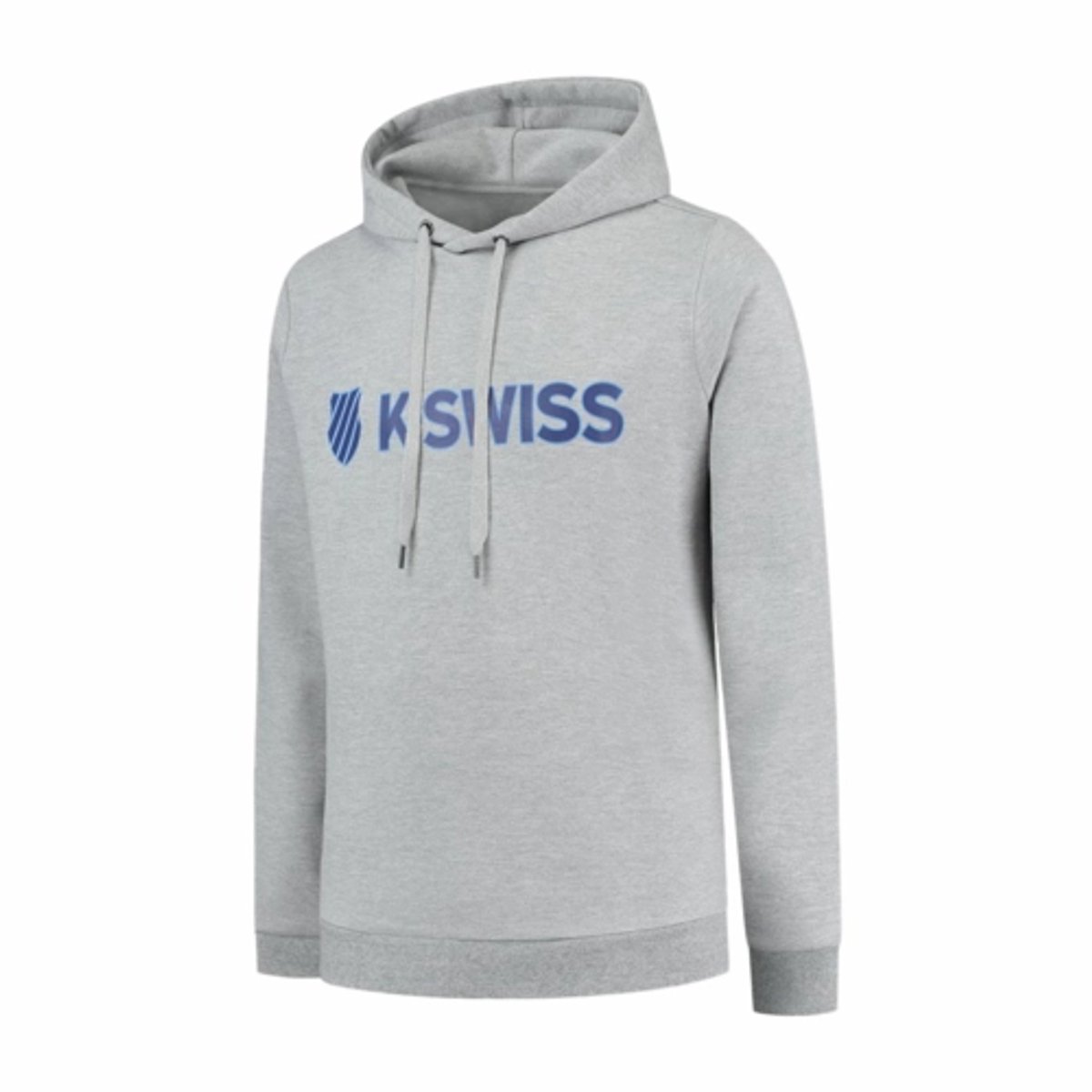 Trui K-Swiss Unisex Essentials Hooded Sweat Light Grey Melange-S