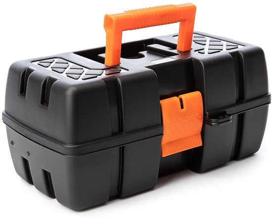 Viskoffer - Ariel - 2 lades - Zwart - Hobbykoffer - gereedschapkoffer