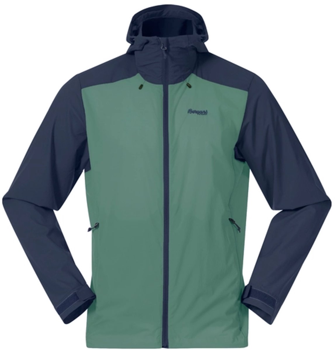 Jas Bergans Men Skar Light Windbreaker Dark Jade Groen