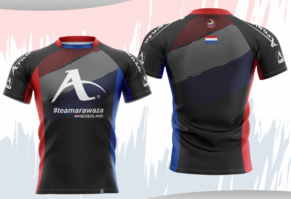 T-shirt Arawaza | Dry-Fit | #teamArawaza Nederland (Maat: XXS)