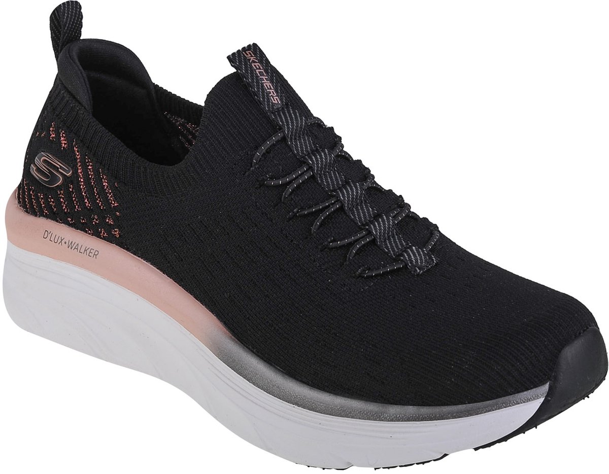 Skechers D'Lux Walker Let It Glow, Vrouwen, Zwart, Sneakers, maat: 37,5