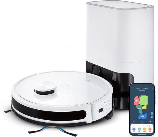 ApexArte® Robotstofzuiger met Laadstation - Robotstofzuigers Huisdieren - Stofzuiger - Wit