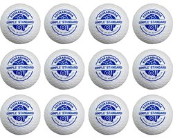Kookaburra dimple standard wit - per 12 stuks