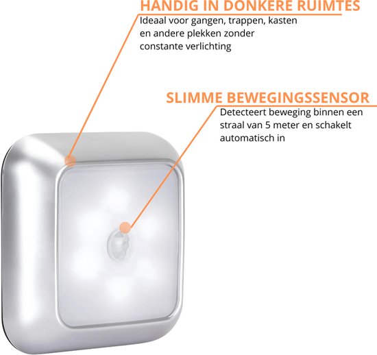 Homelist bewegingssensorlampen voor binnen, 6-pack RGB pucklamp met Homelist bewegingssensorlampen voor binnen, 6-pack RGB pucklamp met